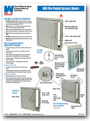 Fire-Rated Access Doors Features and Benefits