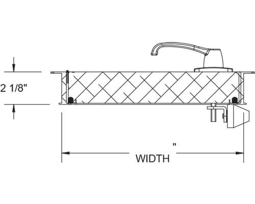 WB EXT 1475 Series Access Door Dimension Drawing