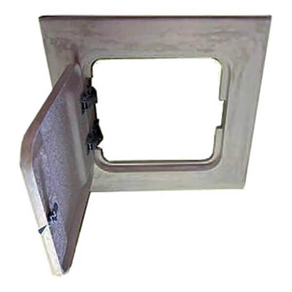 WB EXT-GY 3150 Series Glass Fiber Reinforced Cement (GFRC) Hinged Exterior Access Panel / Door