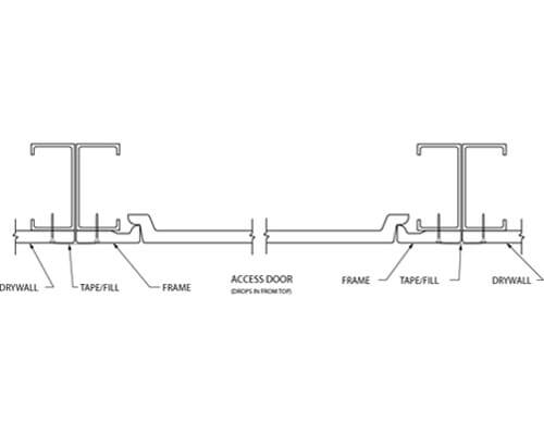 WB GY 3000 Series Access Panel Dimension Drawing