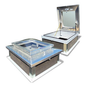 WB RH-D Series Galvanized Steel Domed Roof Hatches