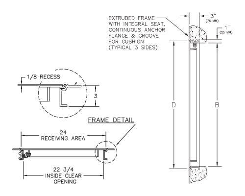 WB R-APS 8150 Series Dimension Drawing