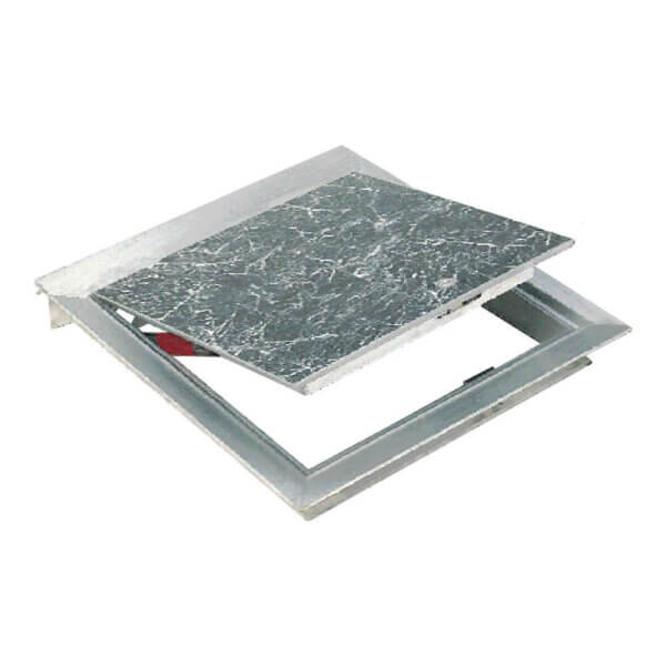 WB R-APS 8150 Series Recessed Aluminum Floor Hatches for Vinyl Tile or Carpet