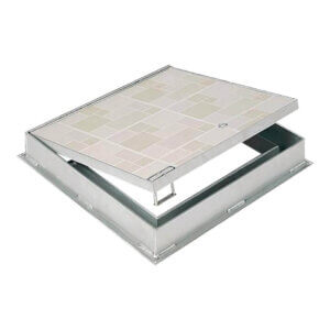 WB R-TPS 8400 Series Recessed Aluminum Floor Hatches for Concrete or Tile