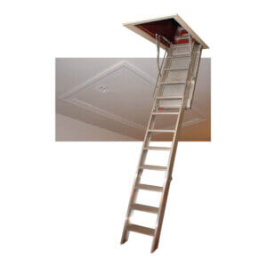 WB Super Simplex Series Pull-Down Roof Hatch Access Ladders