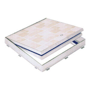 WB FD-P 8550 Series Recessed Fire-Rated Aluminum Floor Hatches for Concrete or Tile