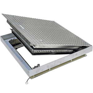 Williams Brothers - WB FD 8500 Series Flush Fire-Rated Aluminum Diamond Plate Floor Hatches