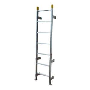 WB AWML Series Aluminum Wall Mounted Roof Hatch Ladders