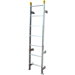 Williams Brothers - WB AWML Series Aluminum Wall-Mounted Roof Hatch Ladders