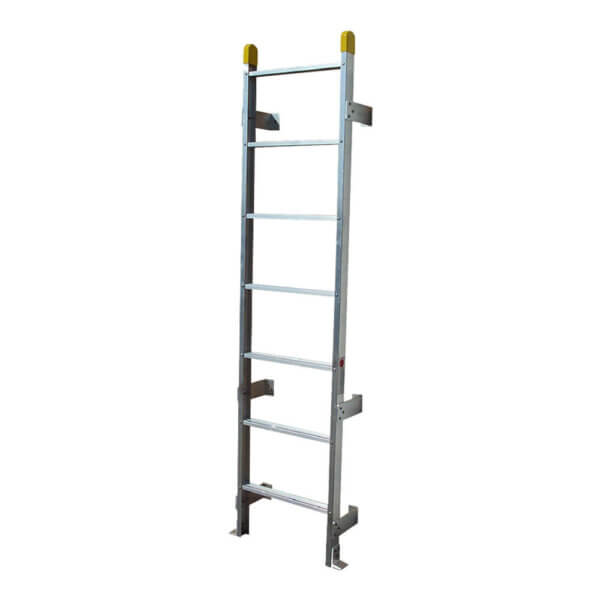 WB AWML Series Aluminum Wall-Mounted Roof Hatch Ladders