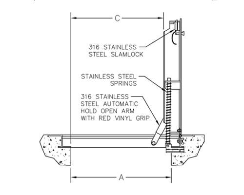 WB H-APS 8100 Series Dimension Drawing