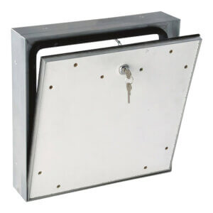 WB EXT-DWAL 1650 Series Frameless Watertight Exterior Access Door / Panel with Key Lock