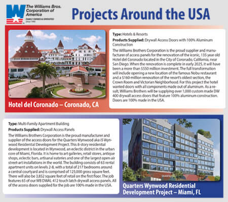 WB Doors Projects Around the USA