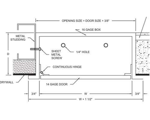 WB VB Series Valve Box Dimension Drawing