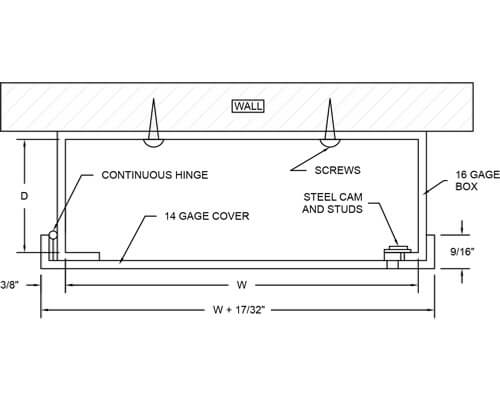 WB SMVB Series Valve Box Dimension Drawing