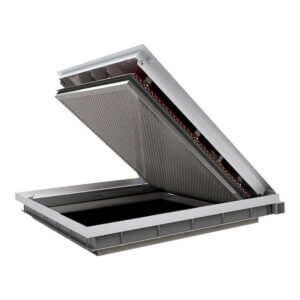 WB FD 8500-XL Series Oversized Flush Fire-Rated Aluminum Diamond Plate Floor Hatches